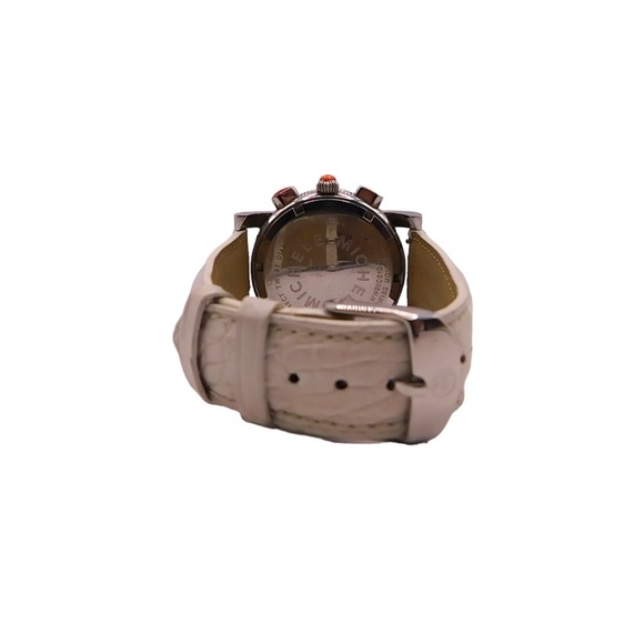 Michele Sport sail with Diamonds includes Adjustable Cream Alligator Band - Picture 5 of 11